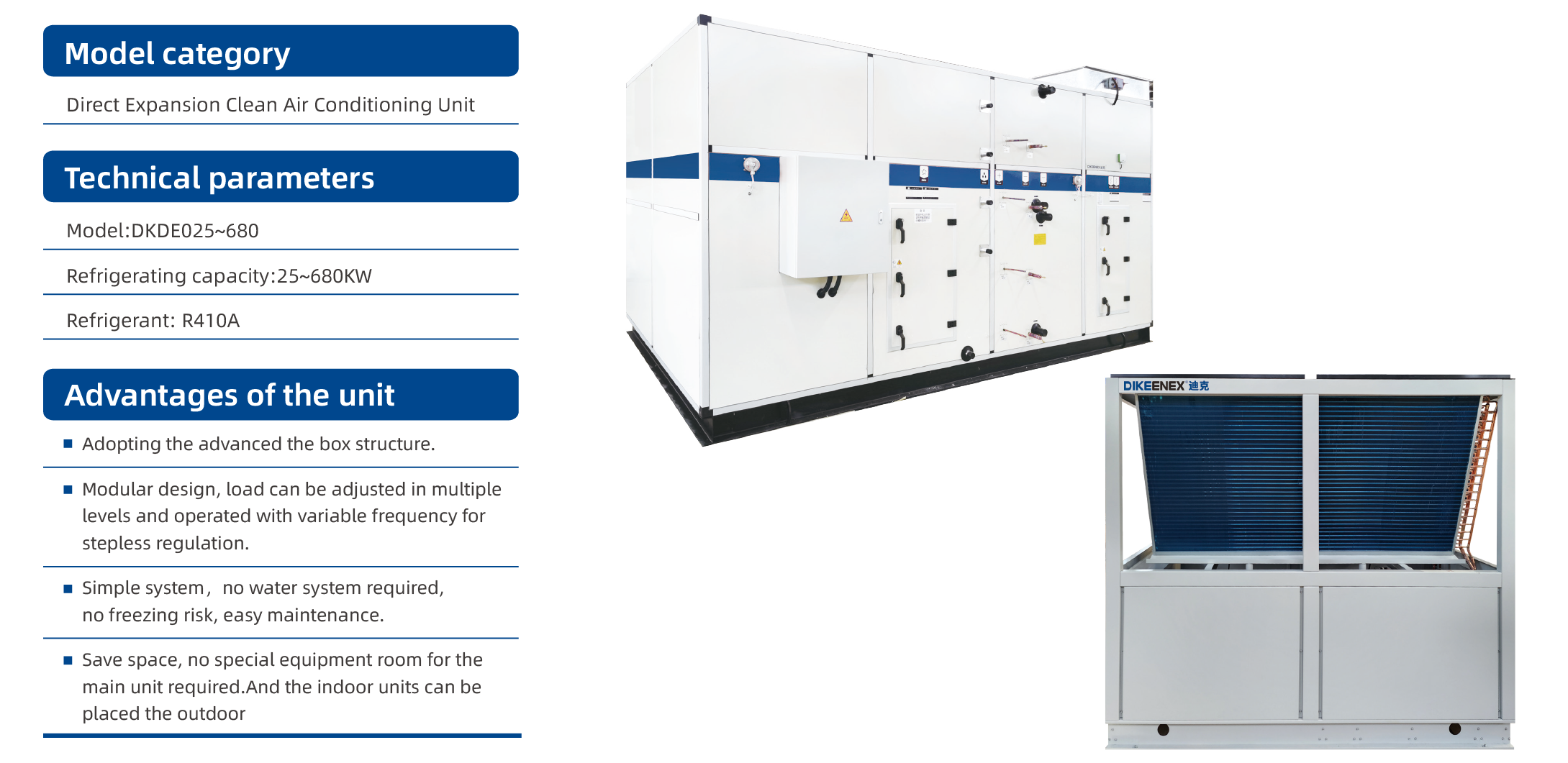 Direct Expansion Clean Air Conditioning Unit 产品_画板 1 副本 5